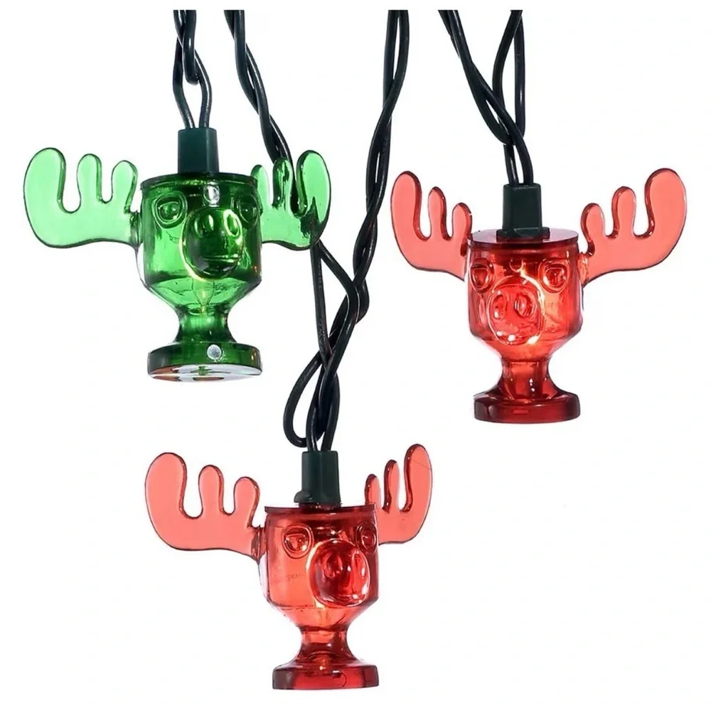 Kurt Geiger Red and Green Holiday String Lights
